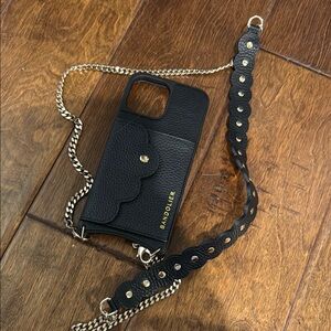 Bandolier Black Crossbody Phone Case